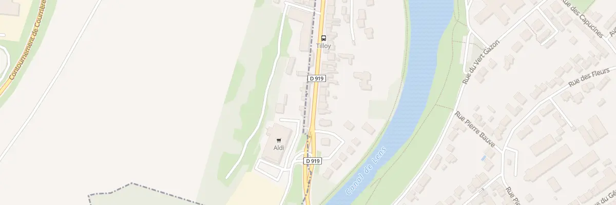 Plan du 5 Rue Maurice Tilloy à Courrières