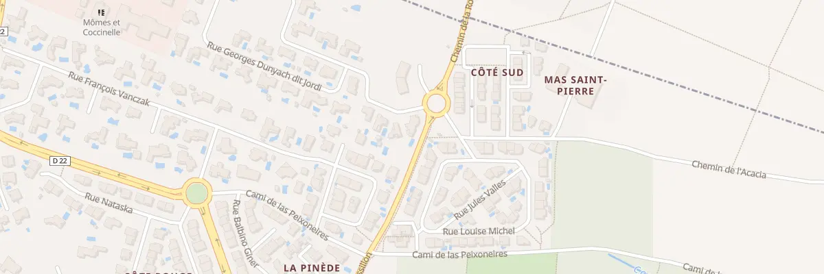 Plan du 1 Rue Georges Dunyach à Cabestany