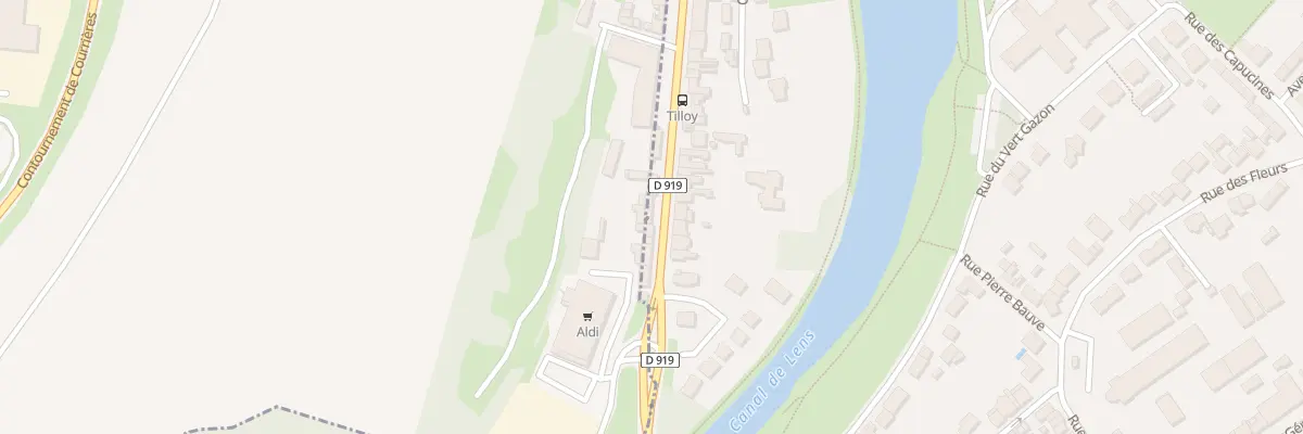 Plan du 7 Rue Maurice Tilloy à Courrières