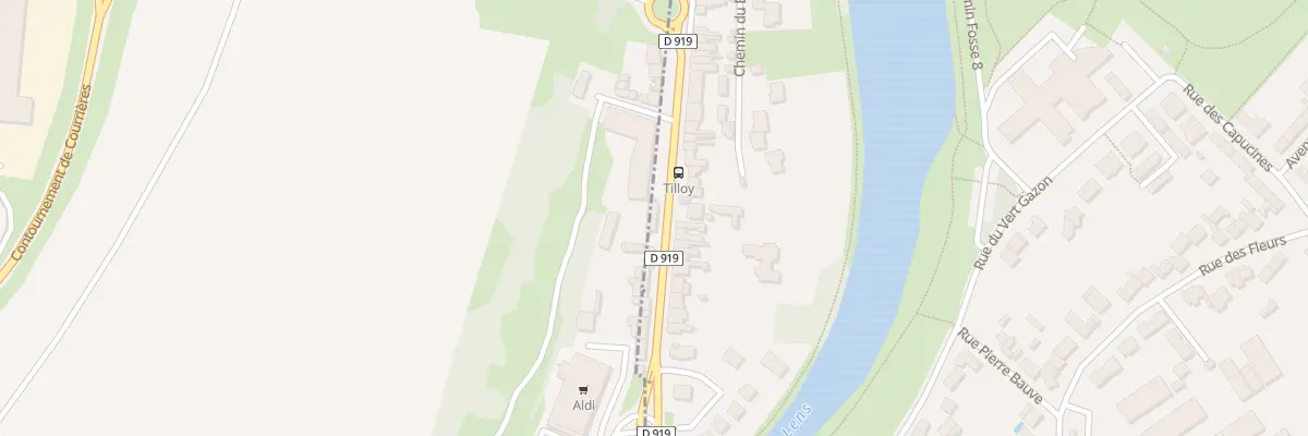 Plan du 11 Rue Maurice Tilloy à Courrières