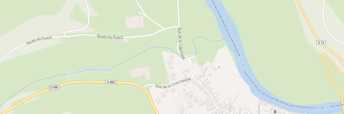 Plan du 5085B La Calquiére à Sainte-Eulalie-d’Olt