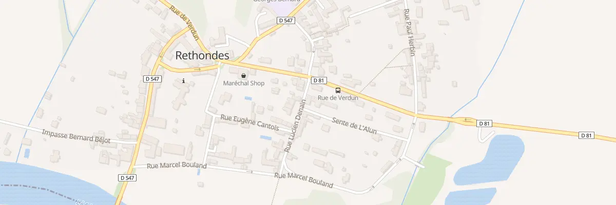 Plan du 12 Rue Lucien Denain à Rethondes