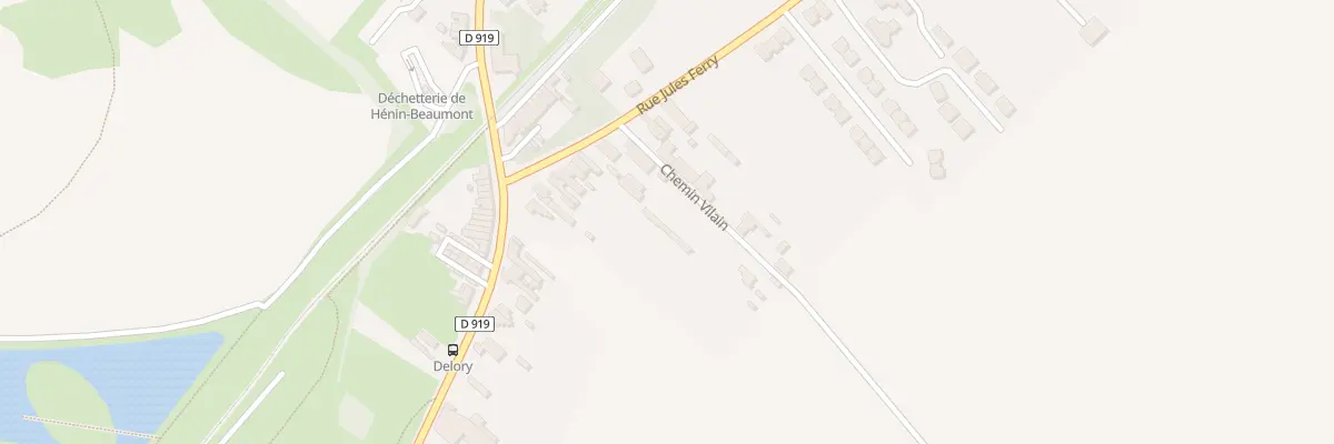 Plan du 1277 Rue Jules Ferry à Hénin-Beaumont