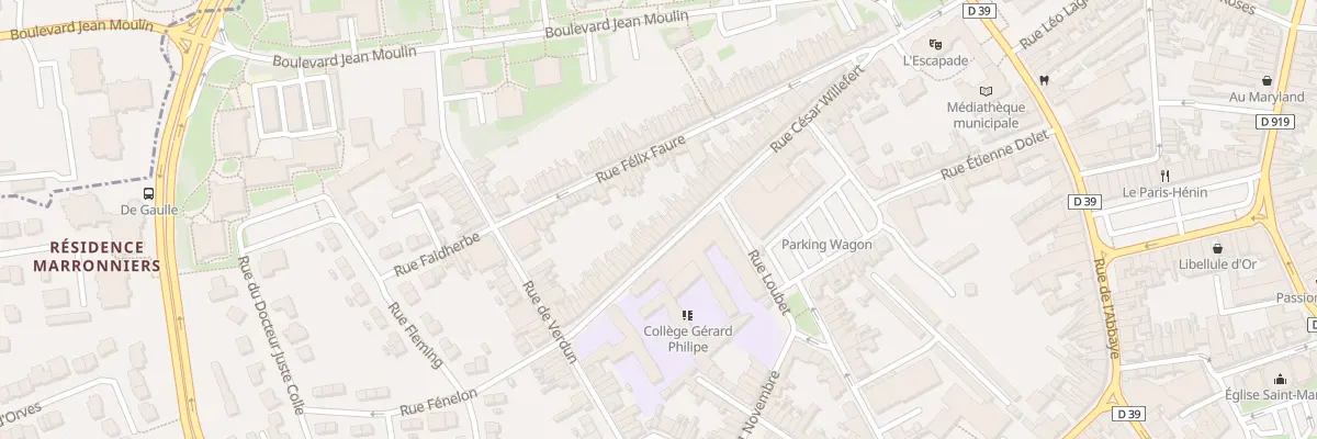 Plan du 192 Rue César Willefert à Hénin-Beaumont