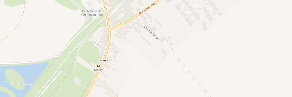 Plan du 1305 Rue Jules Ferry à Hénin-Beaumont