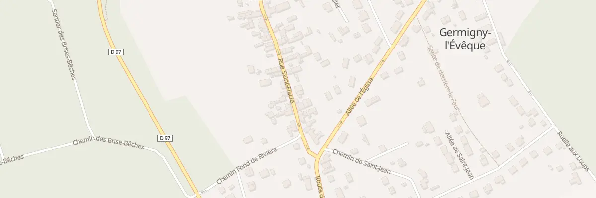 Plan du 37 Rue Saint Fiacre à Germigny-l’Évêque