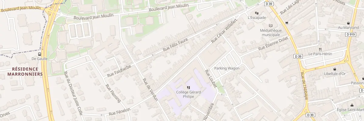 Plan du 184 Rue César Willefert à Hénin-Beaumont