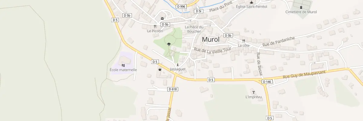 Plan du 9014 Rue de Jassaguet à Murol