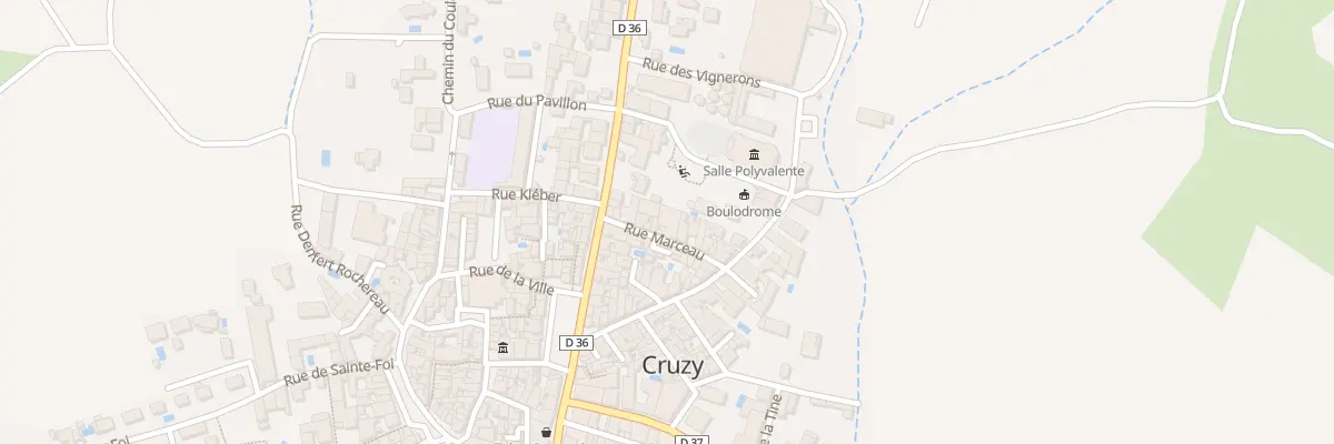 Plan du 9 Rue Marceau à Cruzy