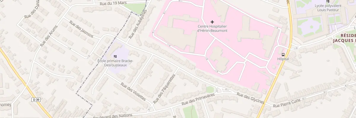 Plan du 244 Rue des Glycines à Hénin-Beaumont