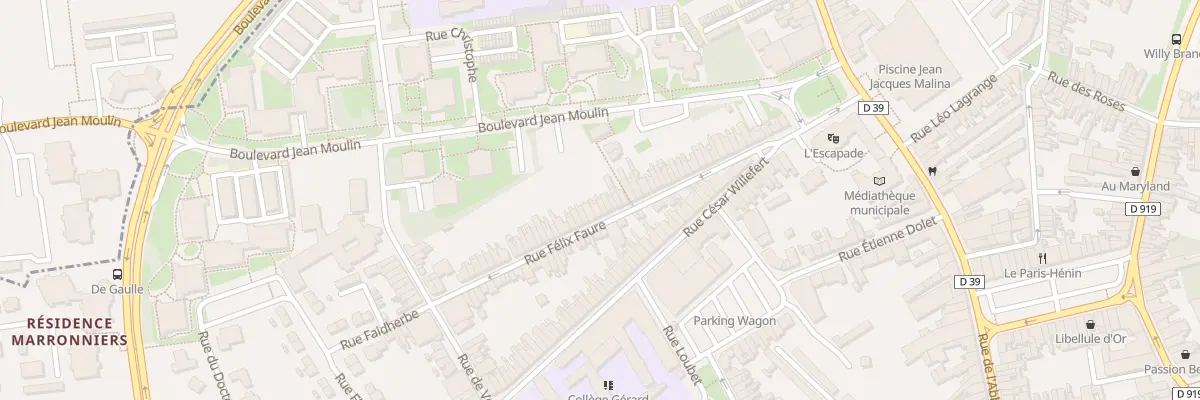 Plan du 208 Rue Félix Faure à Hénin-Beaumont