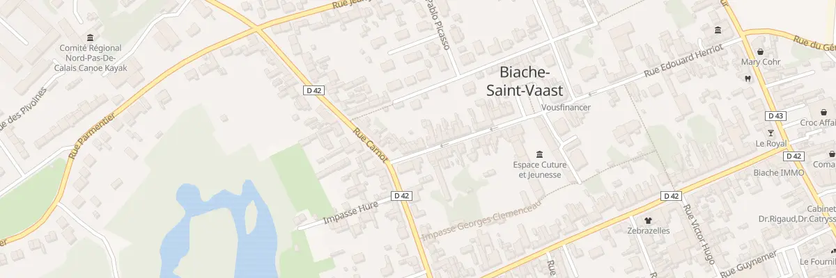 Plan du 10 Rue Edouard Herriot à Biache-Saint-Vaast