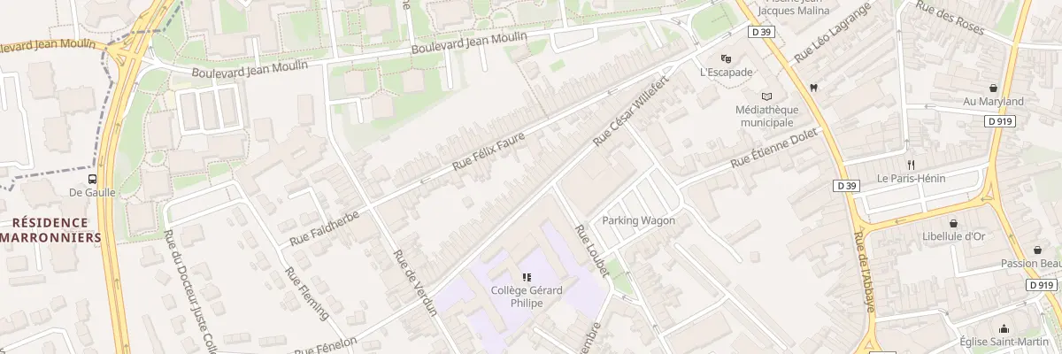 Plan du 158 Rue César Willefert à Hénin-Beaumont