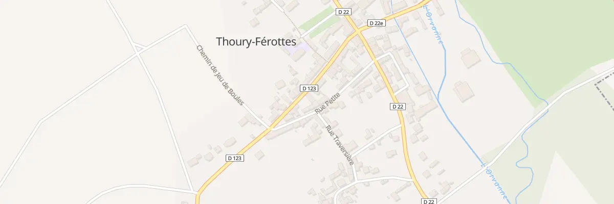 Plan du 22B Rue de Verdun à Thoury-Férottes