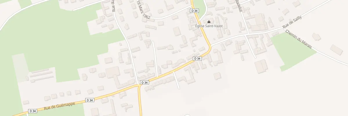 Plan du 6B Rue de Guémappe à Boiry-Notre-Dame
