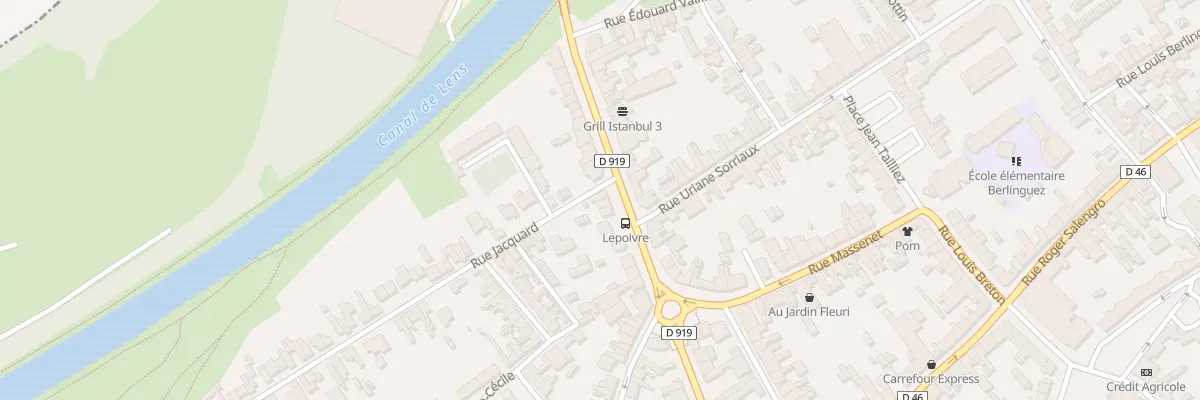 Plan du 22 Rue Louis Pasteur à Courrières