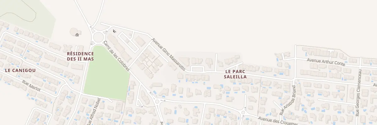 Plan du 15 Av Gino Massarotto à Saleilles