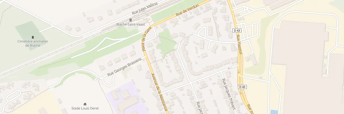 Plan du 15 Rue du Gen Delestraint à Biache-Saint-Vaast