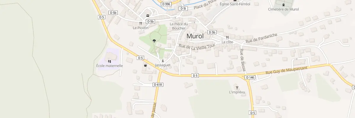 Plan du 9001 Rue de Jassaguet à Murol