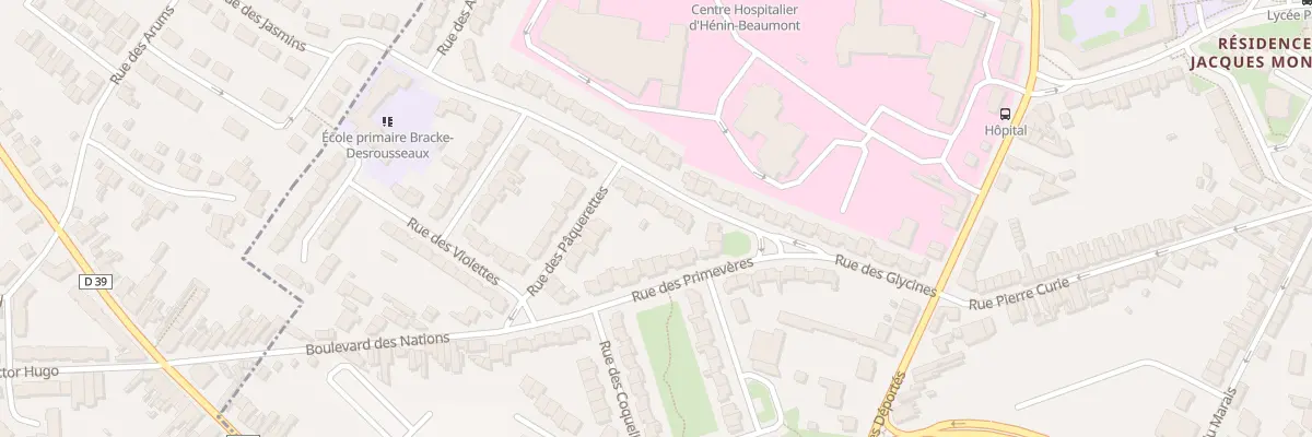 Plan du 193 Rue des Glycines à Hénin-Beaumont