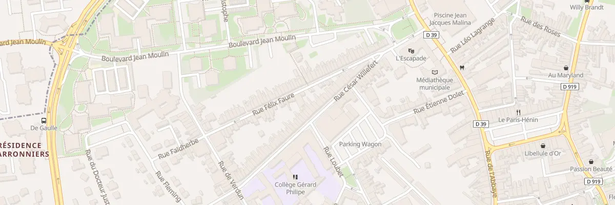 Plan du 134 Rue César Willefert à Hénin-Beaumont