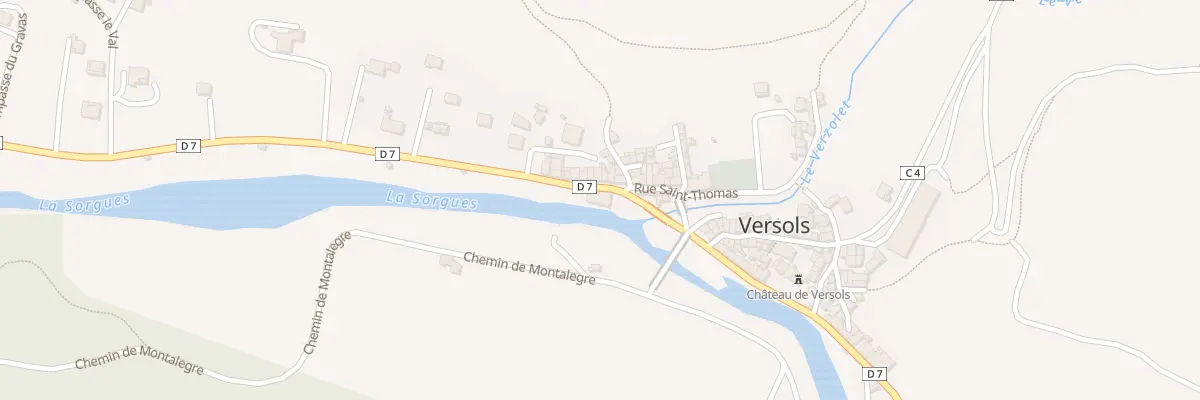 Plan du 5091 Rte Departementale N7 à Versols-et-Lapeyre