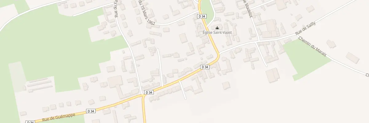 Plan du 6 Rue de Guémappe à Boiry-Notre-Dame