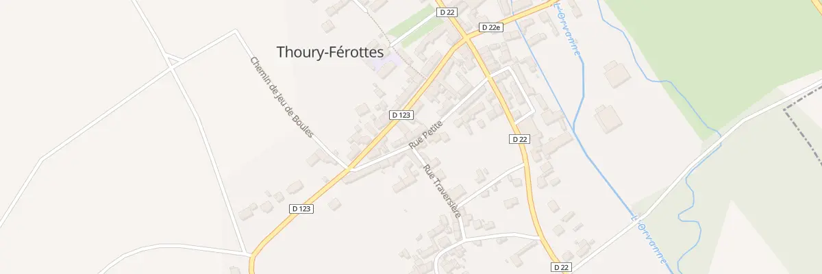 Plan du 3B Rue Petite à Thoury-Férottes