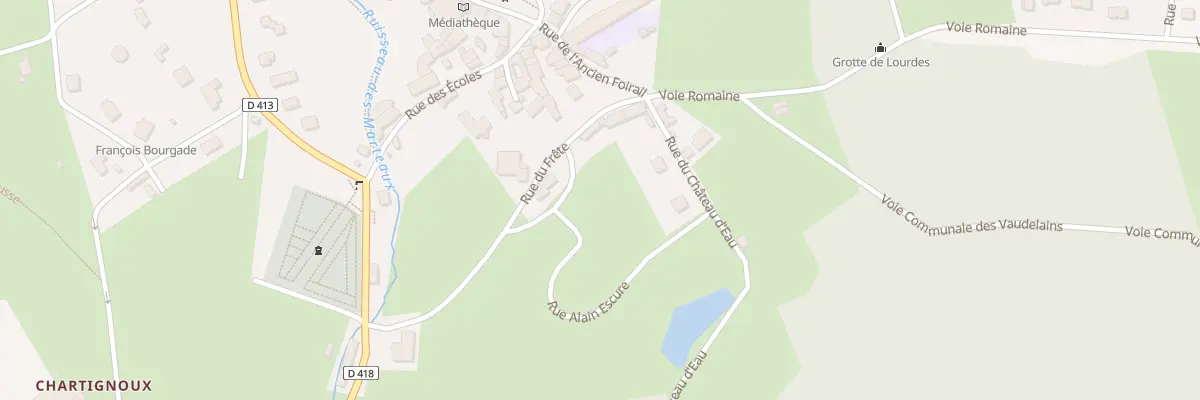 Plan du 9 Rue de la Fraite à Manzat