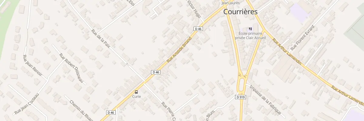 Plan du 25 Rue Aristide Briand à Courrières