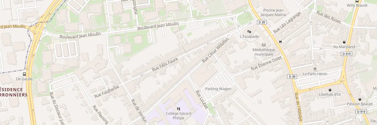 Plan du 128 Rue César Willefert à Hénin-Beaumont