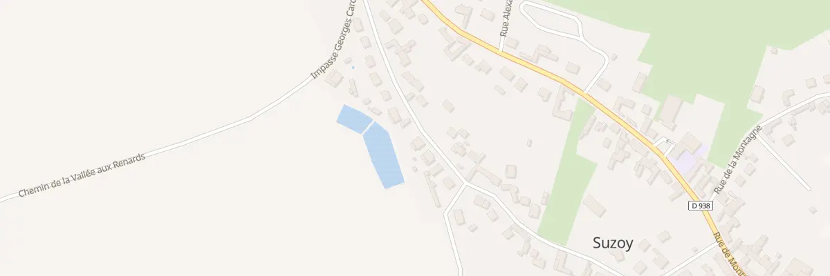 Plan du 407 Rue Jeanne d’Arc à Suzoy
