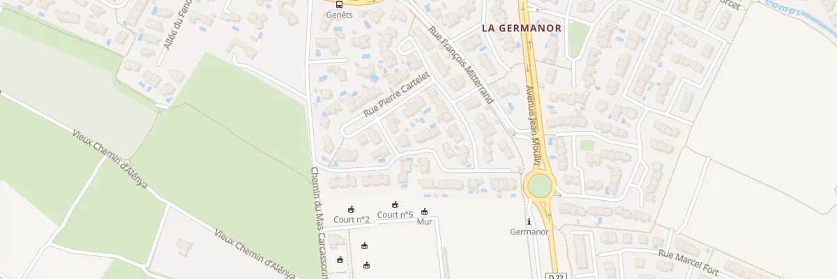 Plan du 22 Rue Marie Carrère à Cabestany