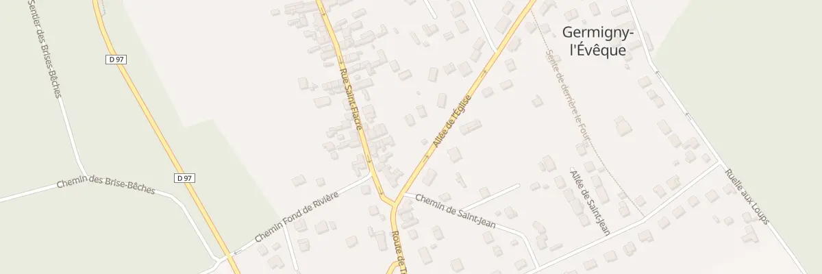 Plan du 43 Rue Saint Fiacre à Germigny-l’Évêque