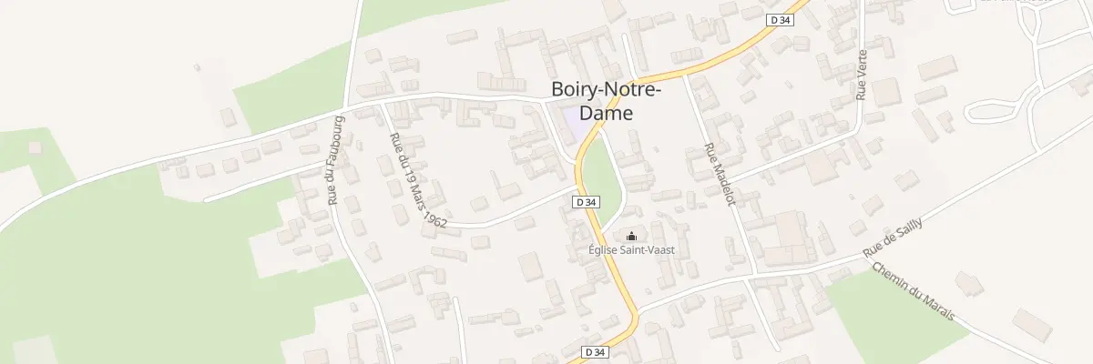 Plan du 1 Rue du 8 Mai 1945 à Boiry-Notre-Dame