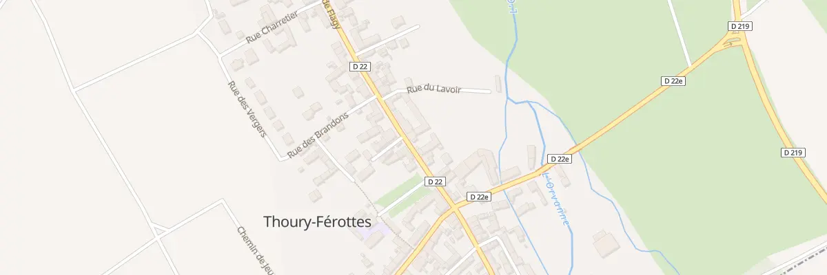 Plan du 40 Rue de Flagy à Thoury-Férottes