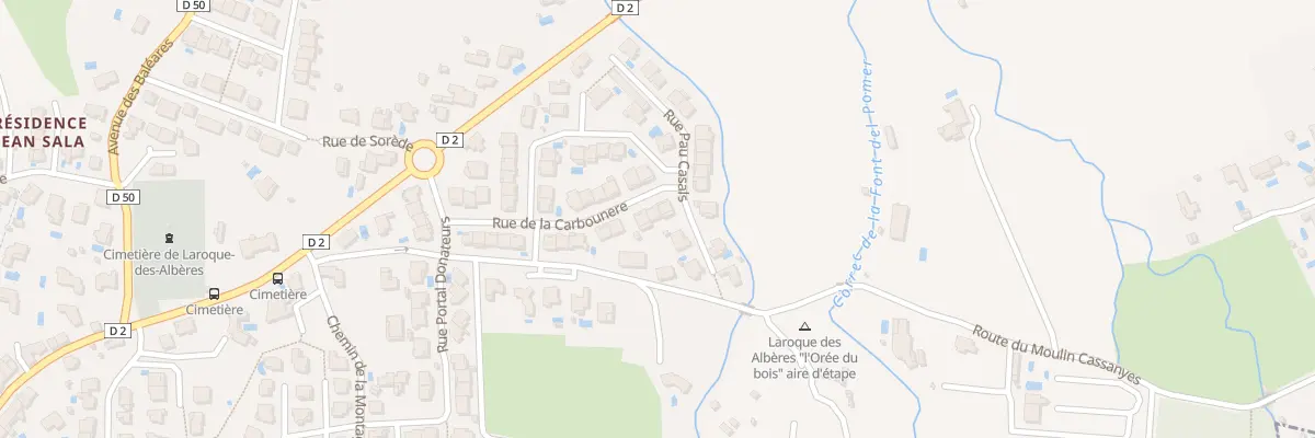 Plan du 24 Rue de la Carbounere à Laroque-des-Albères