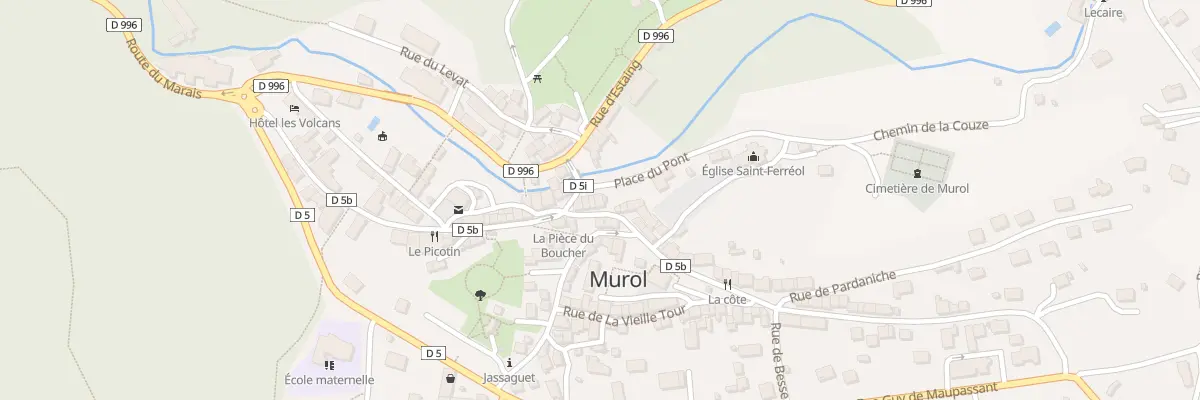 Plan du 9007 Rue de Chabrol à Murol
