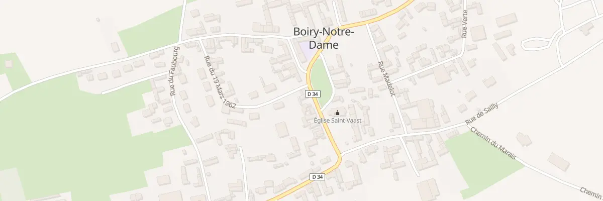 Plan du 11 Rue de l’Eglise à Boiry-Notre-Dame