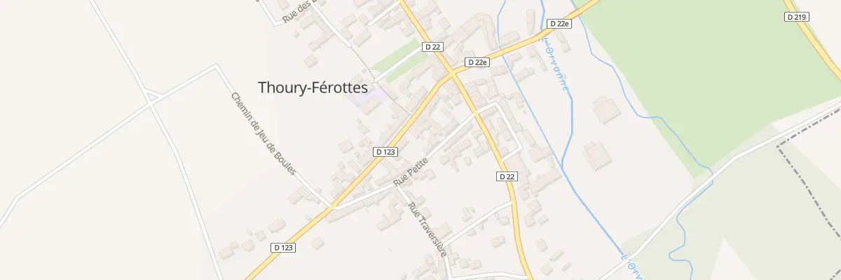 Plan du 18 Rue de Verdun à Thoury-Férottes
