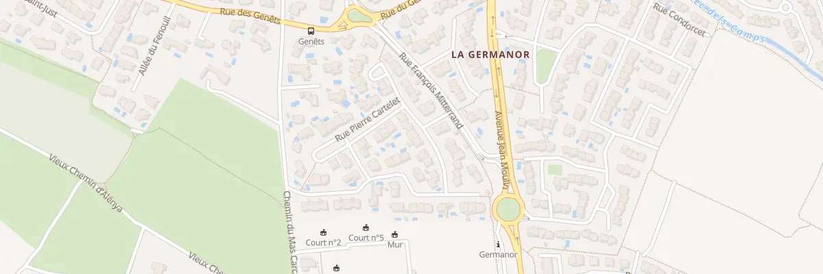 Plan du 2 Rue Marie Carrère à Cabestany