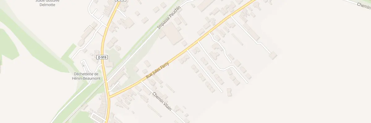 Plan du 1133 Rue Jules Ferry à Hénin-Beaumont