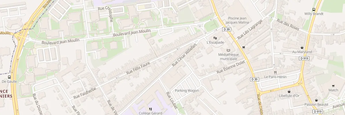 Plan du 84 Rue César Willefert à Hénin-Beaumont
