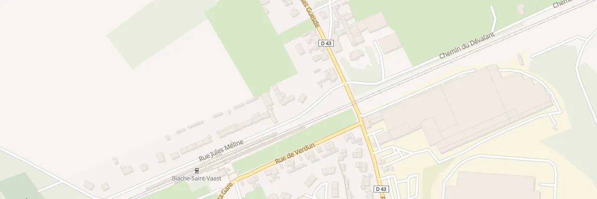 Plan du 1A Rue Jules Méline à Biache-Saint-Vaast