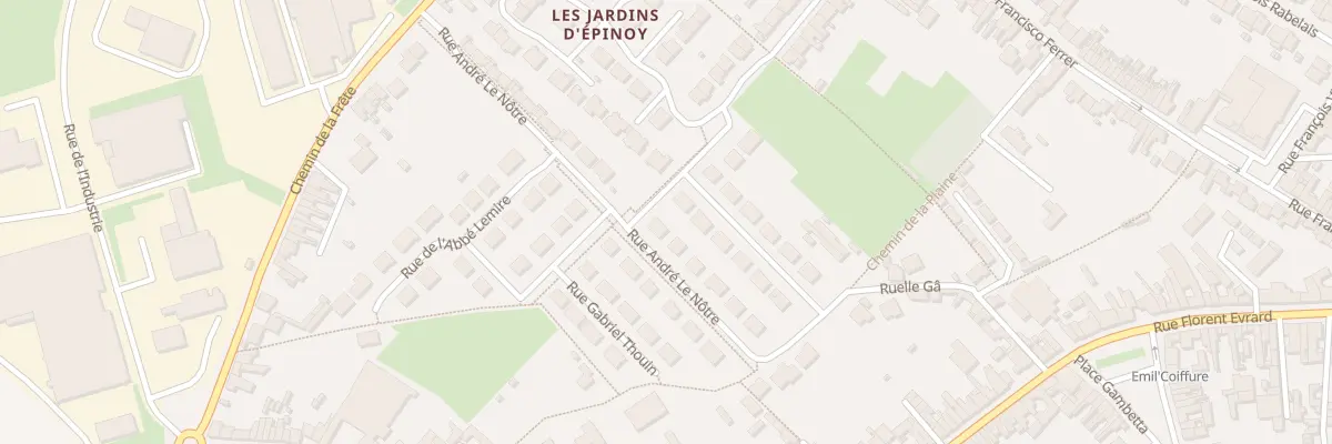 Plan du 24 Rue André le Nôtre à Carvin