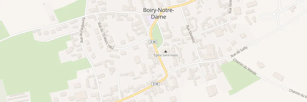 Plan du 7 Rue de l’Eglise à Boiry-Notre-Dame