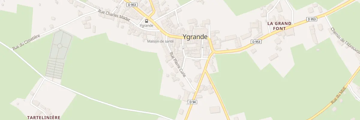 Plan du 7 Rue de la Fraternité à Ygrande