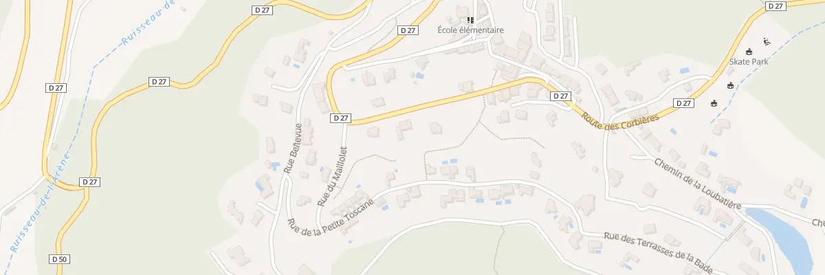 Plan du 25 Rte des Corbières à Treilles