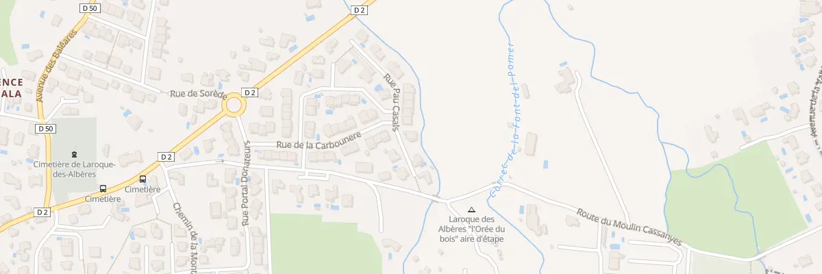 Plan du 6 Rue Pau Casals à Laroque-des-Albères
