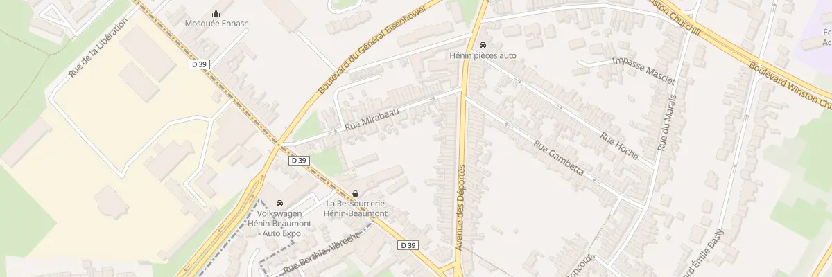 Plan du 137 Av des Déportés à Hénin-Beaumont
